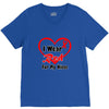 niece i wear a red heart ribbon V-Neck Tee