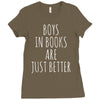 boys in books are just better Ladies Fitted T-Shirt
