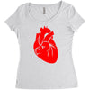heart Women's Triblend Scoop T-shirt