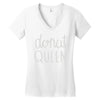 donut queen Women's V-Neck T-Shirt