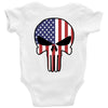 skull u.s.a. back Baby Bodysuit