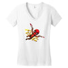 pew pew deadpool Women's V-Neck T-Shirt