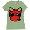 devil face 2 Ladies Fitted T-Shirt