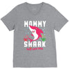 mommy shark doo doo doo family matching V-Neck Tee