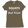 squats joke Ladies Fitted T-Shirt
