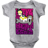the beateggs !!! purple Baby Onesie