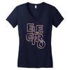 electro Women's V-Neck T-Shirt