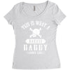 This Is What A Badass Daddy Looks Like Women's Triblend Scoop T-shirt