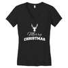 buck merry christmas Women's V-Neck T-Shirt