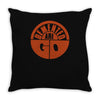 demented are go band logo screen printed Throw Pillow