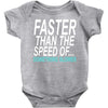 faster than the speed of something slower Baby Bodysuit