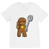 sad gingerbread V-Neck Tee