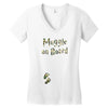 Muggle On Board Army Women's V-Neck T-Shirt