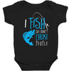 i fish so i don't choke Baby Bodysuit