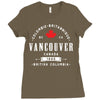 vancouver canada 2400x3200 Ladies Fitted T-Shirt
