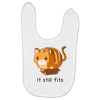 if it fits i sits Baby Bibs
