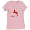#reindeer Ladies Fitted T-Shirt