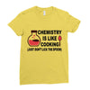 chemistry is like cooking Ladies Fitted T-Shirt