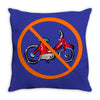 no moped Throw Pillow
