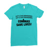 commas save lives Ladies Fitted T-Shirt
