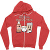 drinking buddies Zipper Hoodie