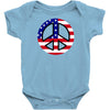 flag us flag peace independence day Baby Onesie