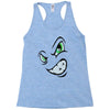 angry cartoon face Racerback Tank