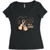 Fight For a Cure Uterine Cancer Awareness Women's Triblend Scoop T-shirt