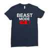 beast mode activated Ladies Fitted T-Shirt