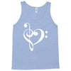 music heart rock baseball Tank Top