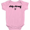 stay strong love heart Baby Onesie