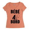 bebe a bord Women's Triblend Scoop T-shirt