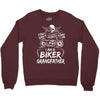 You Cant Scare Me I am Biker Grandfather Crewneck Sweatshirt
