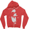 airbrushed stencil Zipper Hoodie