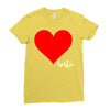 Besties Heart Family Matching Ladies Fitted T-Shirt