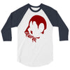 deadpool face 3/4 Sleeve Shirt