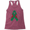 liver ribbon and rose Racerback Tank