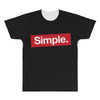 simple red All Over Men's T-shirt