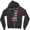 jake paul x american flag Zipper Hoodie