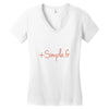 simpe fr Women's V-Neck T-Shirt