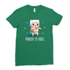 puncha yo buns Ladies Fitted T-Shirt
