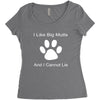 big mutts Women's Triblend Scoop T-shirt