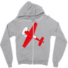 pilot flieger airplane flugzeug extra300 rc flyer Zipper Hoodie