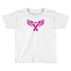 breast cancer ribbon with wing Toddler T-shirt