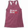 reagan bush '84 80's retro political party Racerback Tank