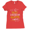 I'm a may woman I was born with my heart Ladies Fitted T-Shirt