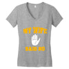 my wife said no Women's V-Neck T-Shirt