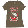 Funny fishing Ladies Fitted T-Shirt