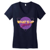 what's up jerks Women's V-Neck T-Shirt
