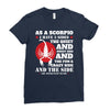 as a scorpio i have 3 sides Ladies Fitted T-Shirt